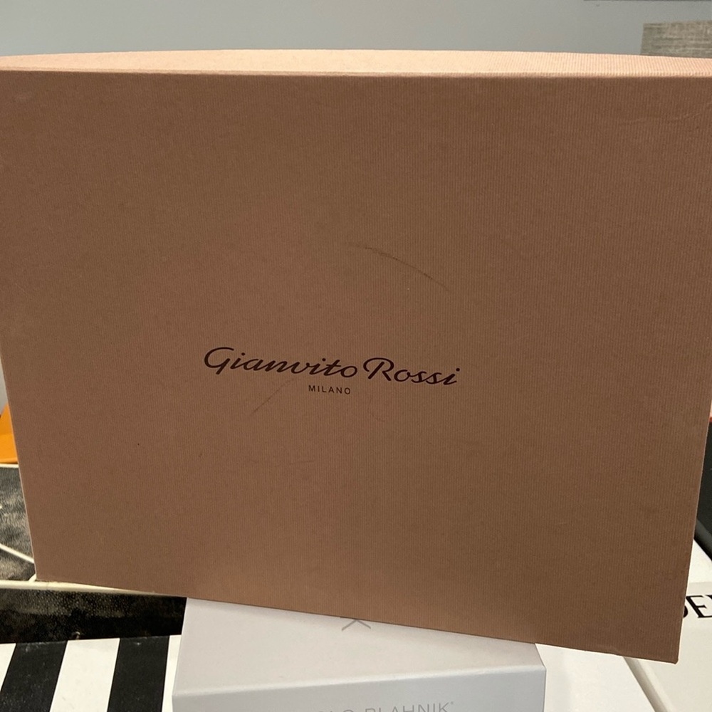 Gianvito Rossi. Empty shoe box (37 cmx30cmx10cm)